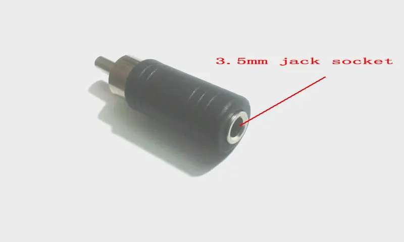 100 pcs de 3,5 mm Fêmea Jack Mono RCA Phono Macho Plug de Áudio, Conversor de Novo