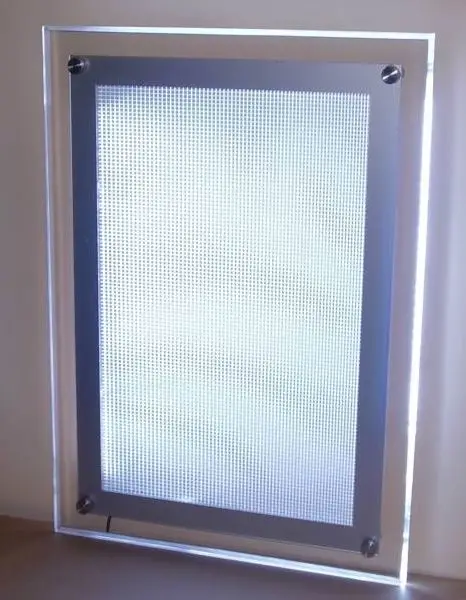 4PCS Quadro de Acrílico Iluminado por LED Placas de Menu Retroiluminado Cartaz Caixas de Luz de 18
