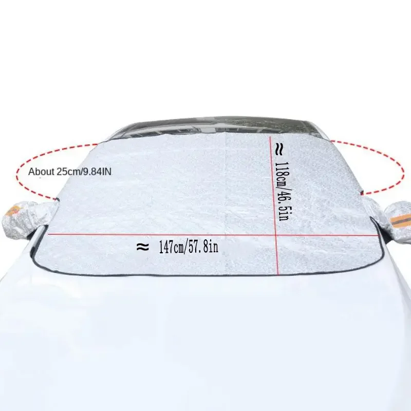 Carro Magnético De Neve Escudo, Sombra Frost Shield-Sol, Inverno Engrossado Frost Shield Sombra