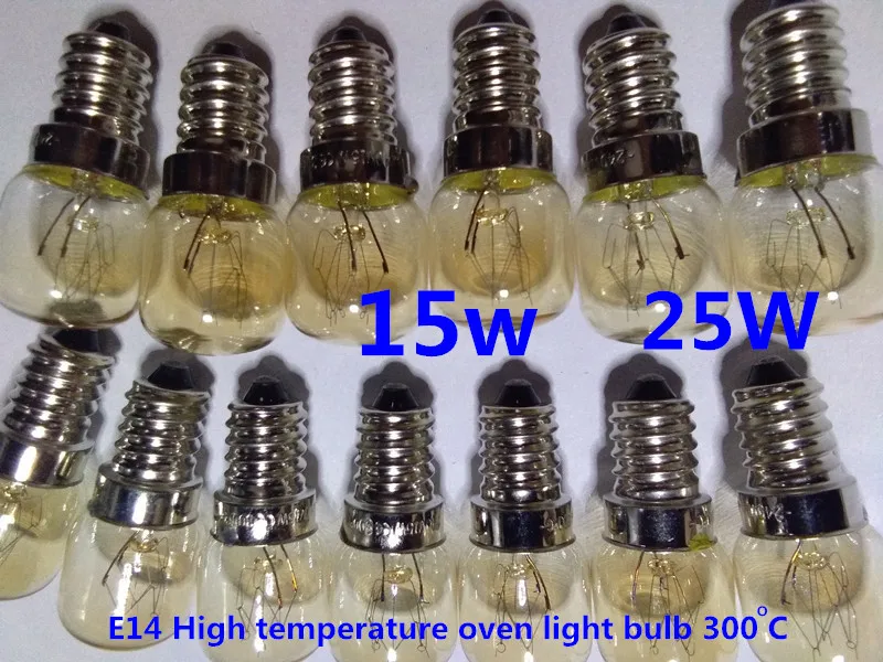forno lâmpada de 220v E14 alta temperatura de bulbo Padaria lâmpadas de 15W 220v 25W E14 Forno de Alta temperatura do bulbo e14 220v