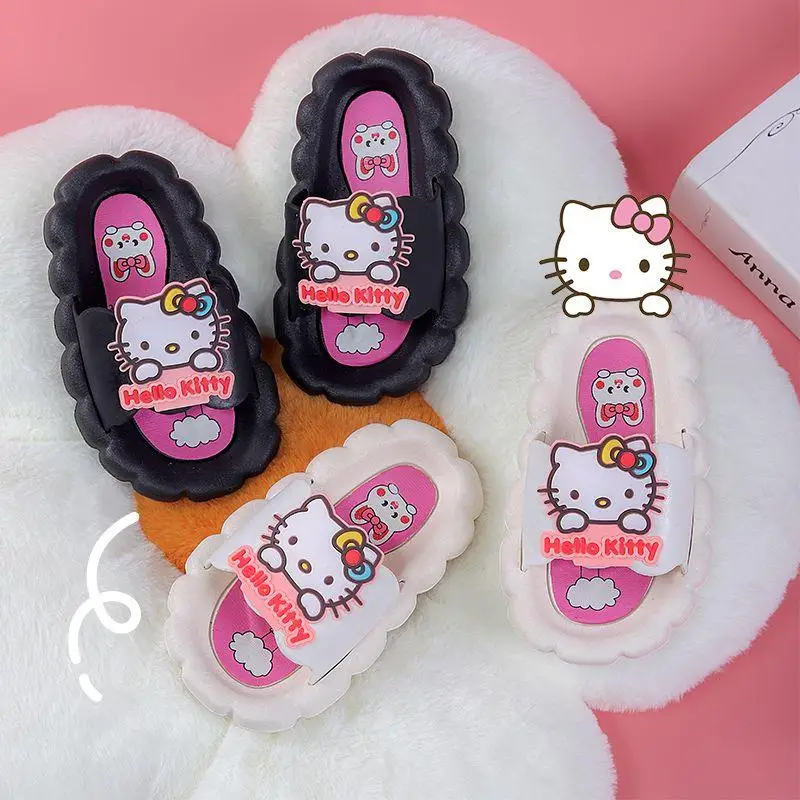 Kawaii Bonito Sanrio Hellokitty Chinelo Casa De Sapatos De Soft Antiderrapante, Confortável Banhar-Se Presentes De Aniversário Presentes Das Crianças Brinquedos Para Meninas