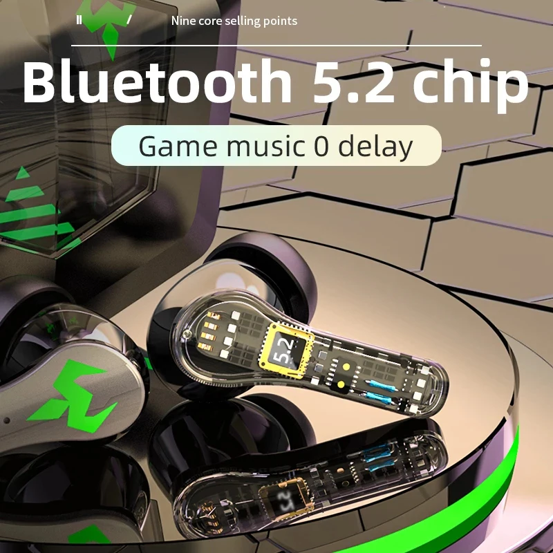 N35 TWS Redução de Ruído Toque de Fones de ouvido do Gaming Headset Fone de ouvido 9D sem Fio Bluetooth Fones de ouvido Com Microfone