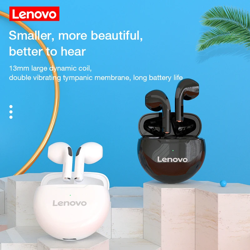 Original Lenovo HT38 Fone de ouvido Bluetooth sem Fio Bluetooth Fones de ouvido com Waterproo Caso de Carregamento sem Fios