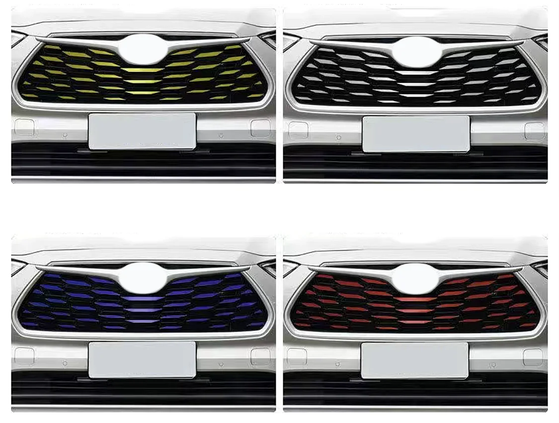 para a Toyota Highlander 4 de 2021 2022 2023 Carro decoração exterior patch, DIY de atualização, modificação de lantejoulas
