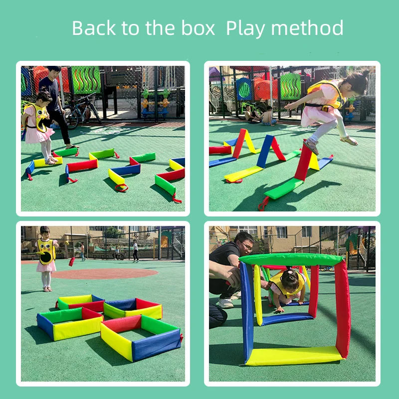 Para crianças, ao ar livre Brinquedos de Jogo de Salto Lattice Buraco jardim-de-Infância de Esportes Treinamento Físico ao ar livre Indoor Jogos Sensoriais Brinquedos para Crianças