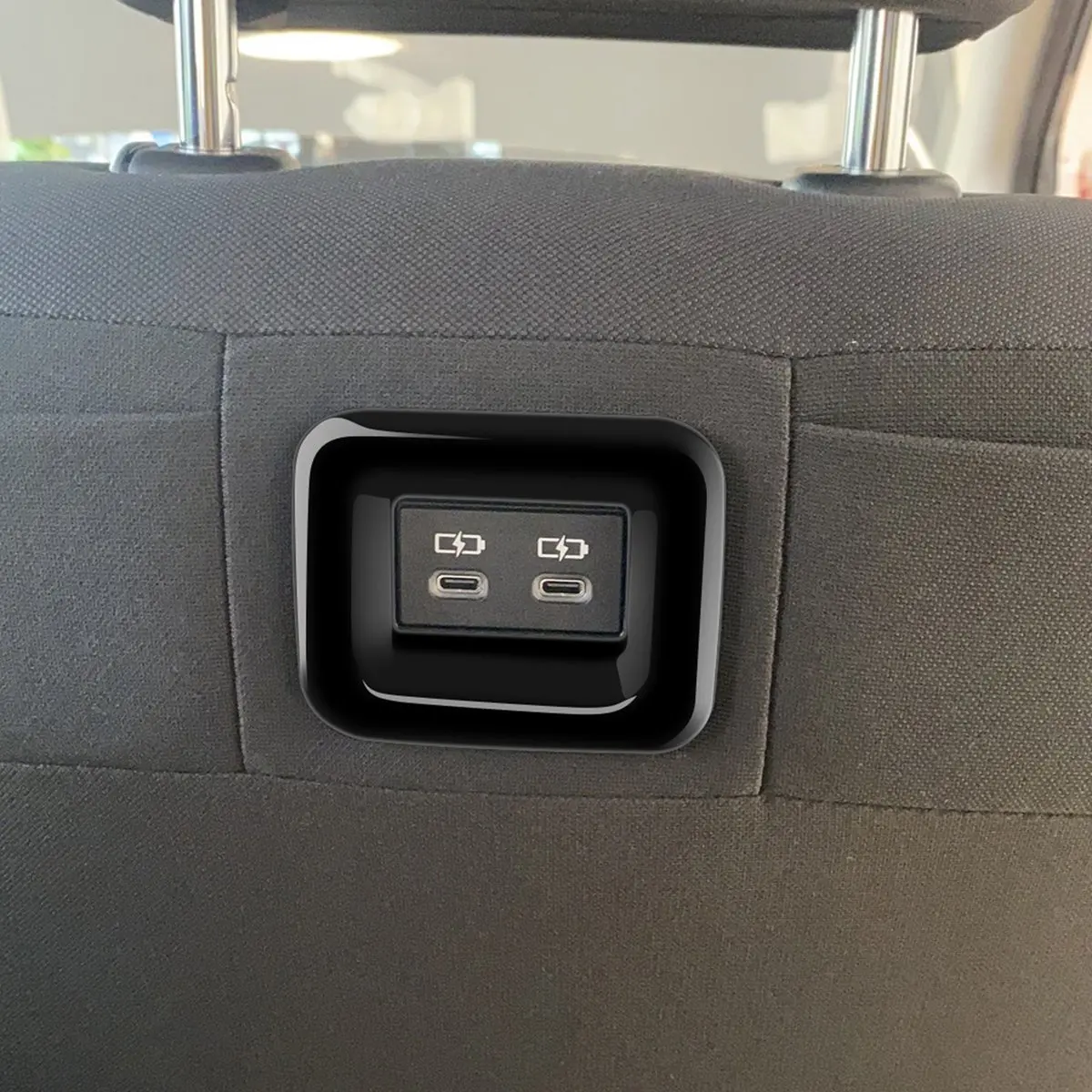 Para Sienta 2022 2023 Carro de Volta USB Equipar Porta de Carregamento Tampa de Protecção do Painel de Guarnição de Fibra de Carbono RHD