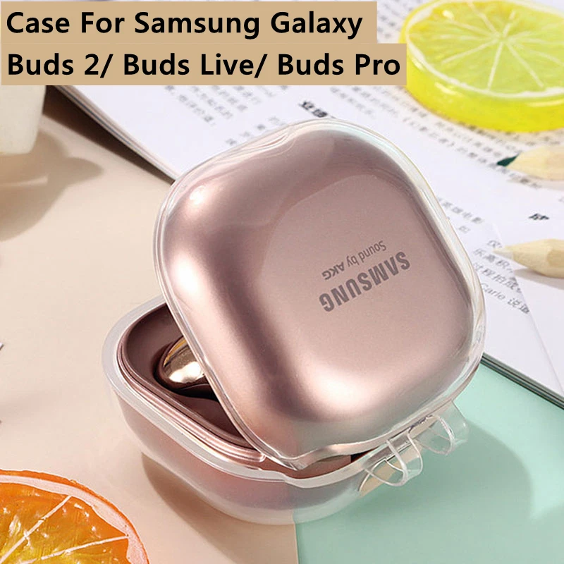 Suave de luxo capa de Silicone para Samsung Galaxy Gomos 2 Pro Caso de Tampa Transparente Clara para Samsung Galaxy Botões ao Vivo buds2 Pro Caso
